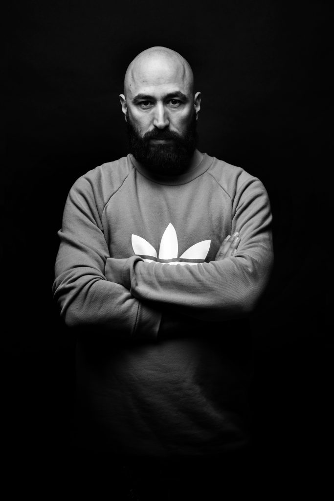 in foto Roberto Chiga, alias Ashèblasta