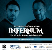Claver Gold e Murubutu annunciano il live streaming esclusivo dalle Grotte di Castellana